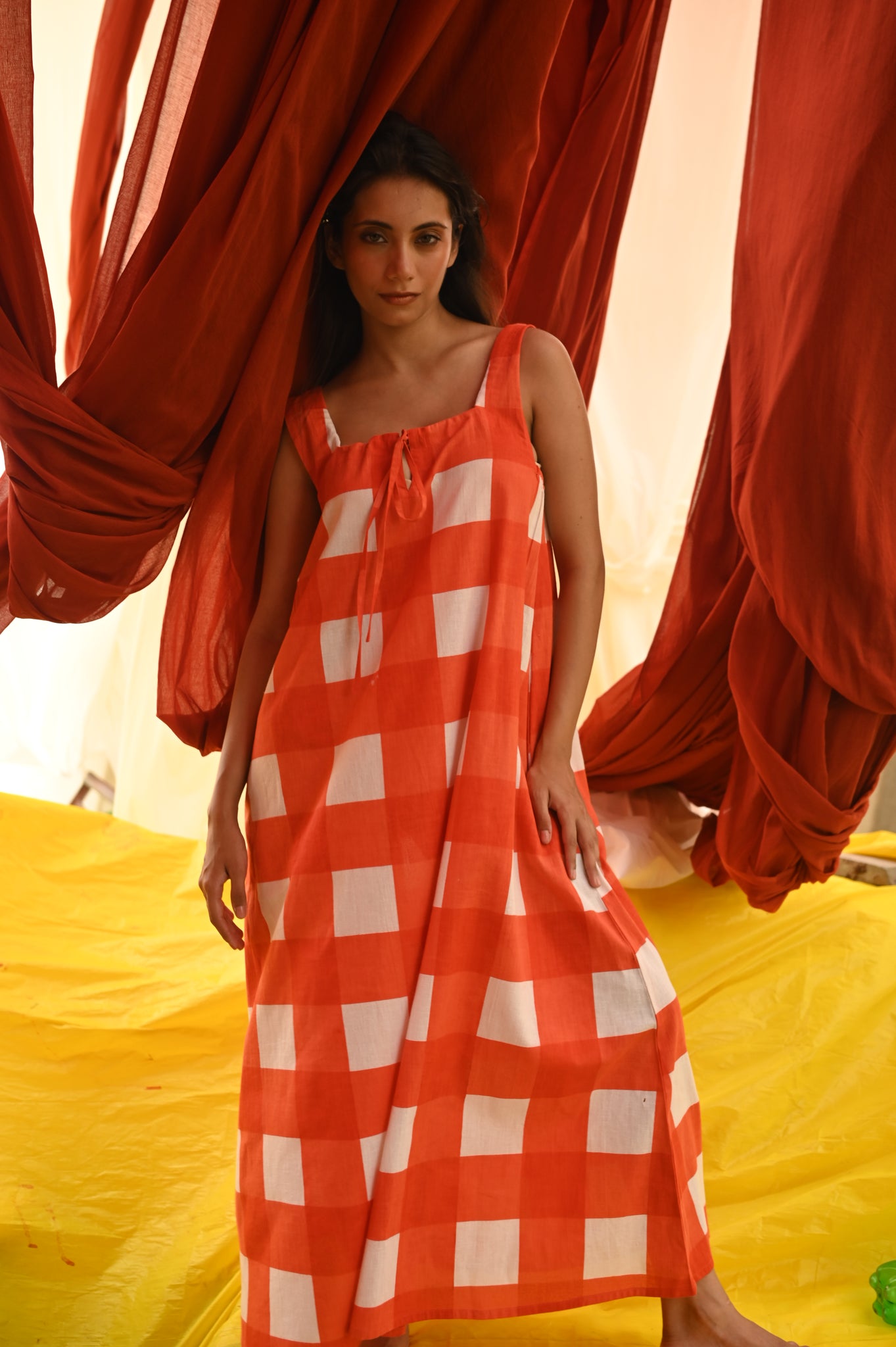 Asa | Tomato Check Maxi