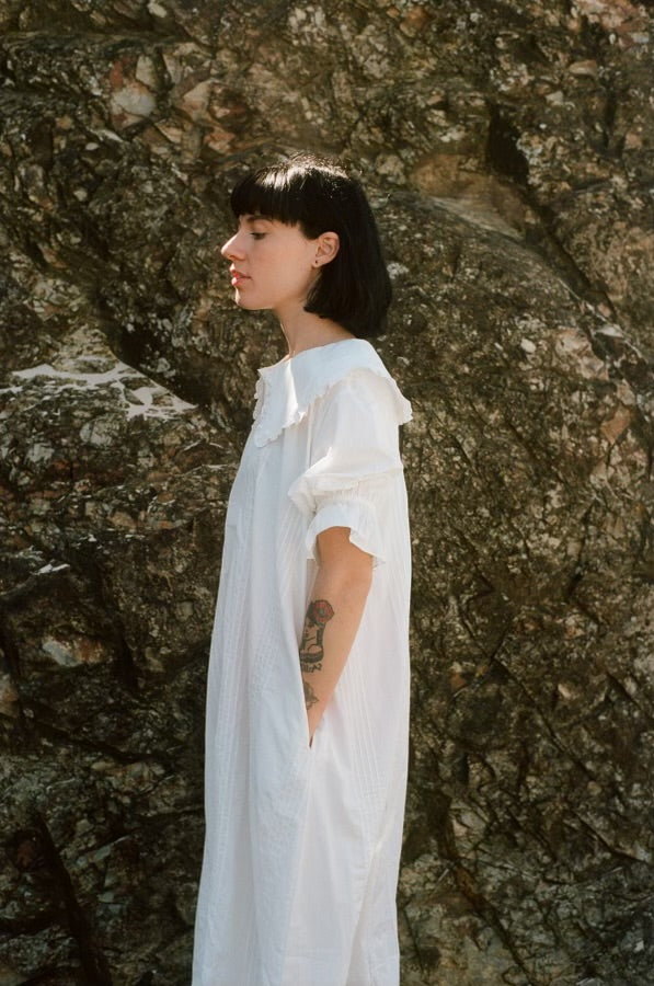 Stevie Maxi Dress | White Organic Cotton Little Tienda Stevie Maxi Dress | White Organic Cotton Little Tienda