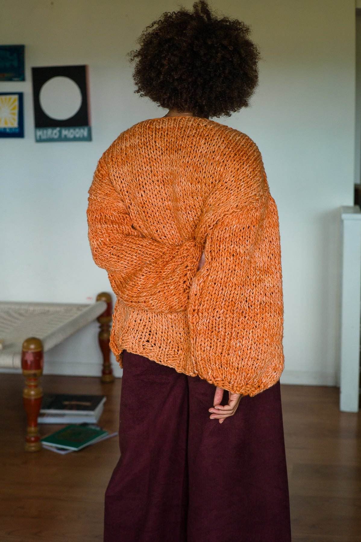 Ruth Cardigan Tangerine