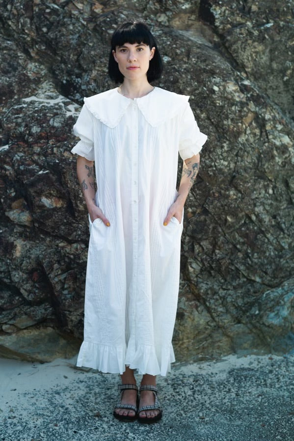 white cotton dresses australia Nora Cotton Dress White Maxi | Eastern Eclectica