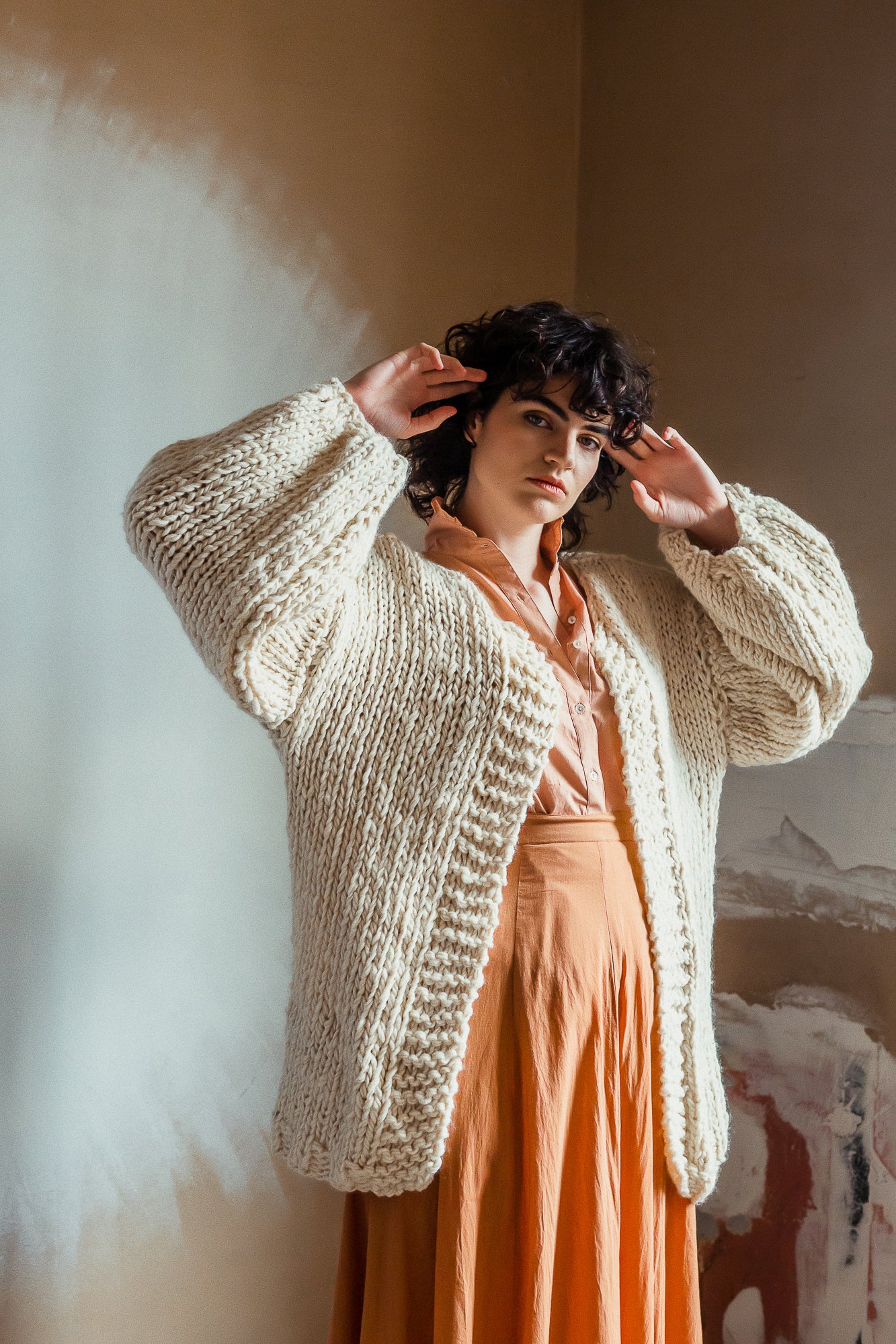 Ruth Cardigan Natural - Little Tienda