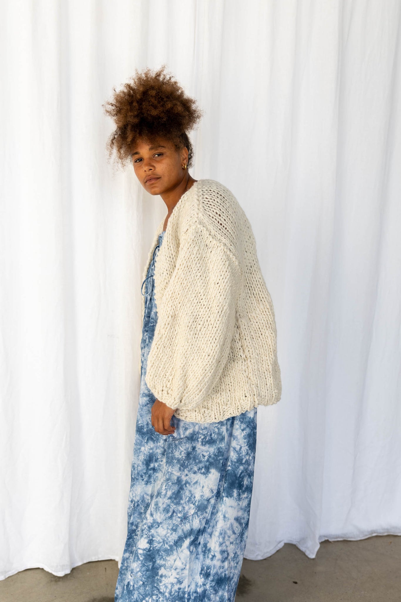 Ruth Cardigan Natural - Little Tienda