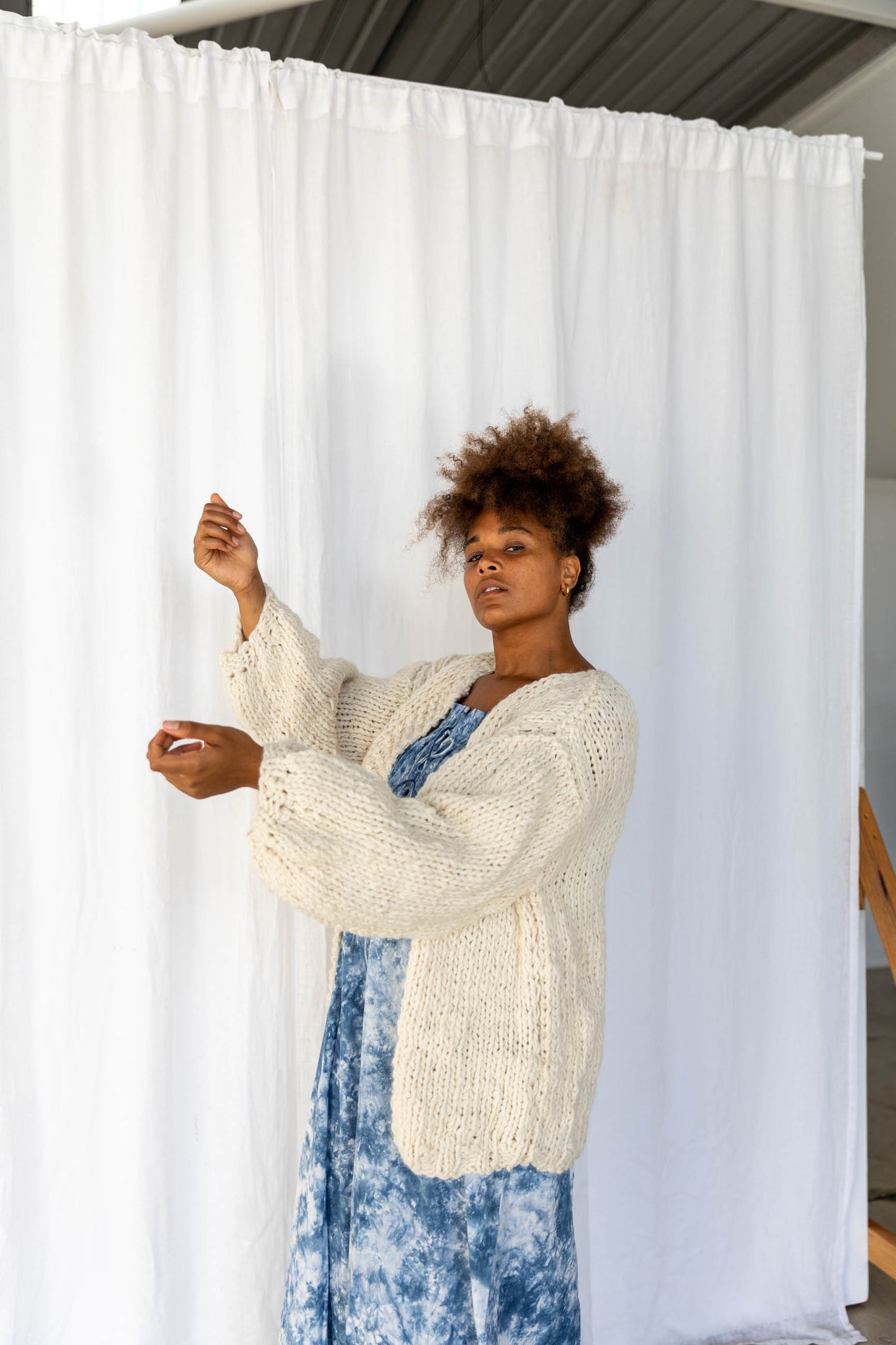 Ruth Cardigan Natural - Little Tienda