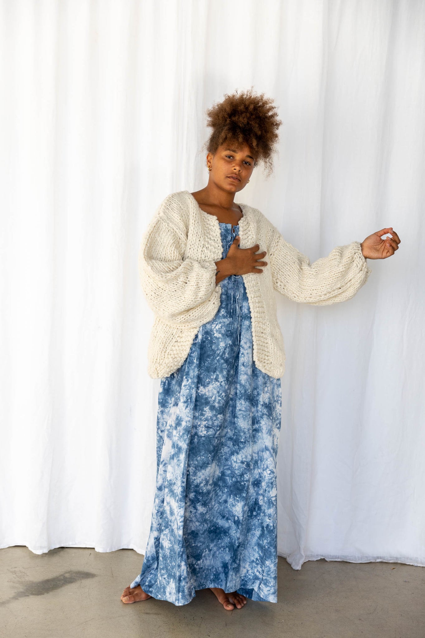Ruth Cardigan Natural - Little Tienda